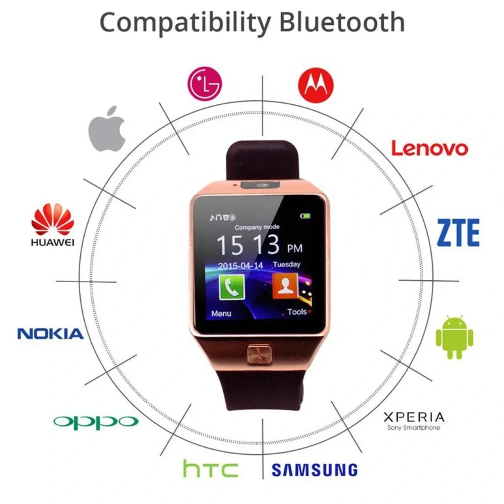 NWT TOUCHSCREEN SMARTWATCH W/SIM CARD CAPABILITY & BLUETOOTH